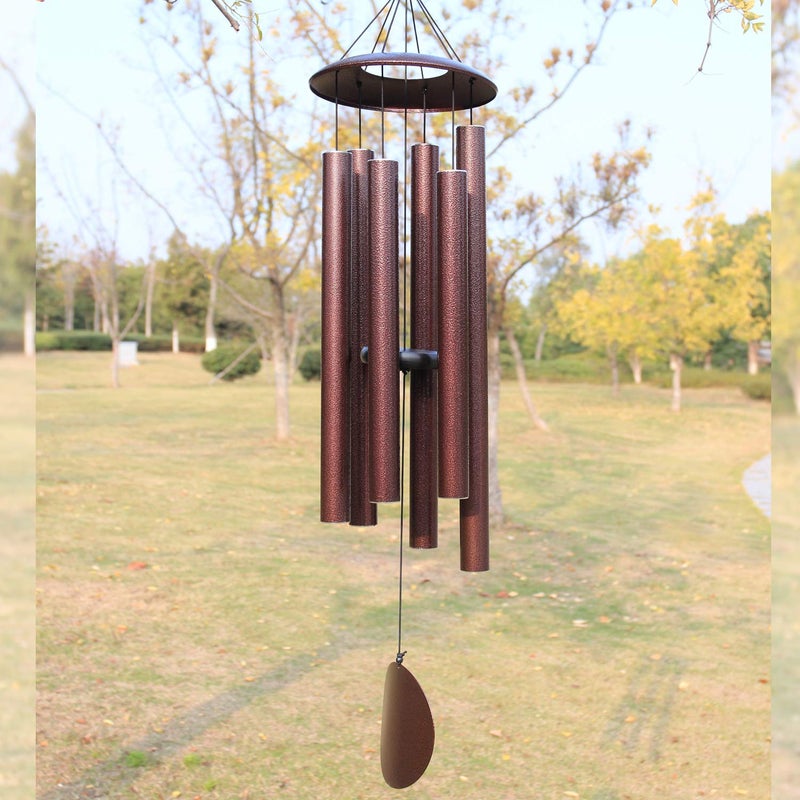 Loving Basso Sympathy Wind Chimes for Outside Deep Tone,45 in Large Windchimes Tuned Deep Tones Memorial Gift for Mom Dad Grandma Loved One,Sympathy Gift Wind Chimes for Garden Patio Hanging DÃ©corï¼ŒBronze - Image 1